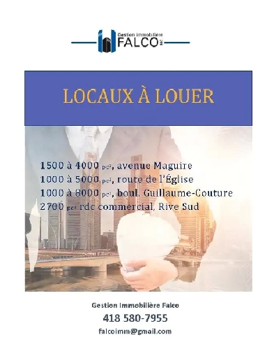 A louer Ave Maguire 1000pc a 4000 pc Image# 1