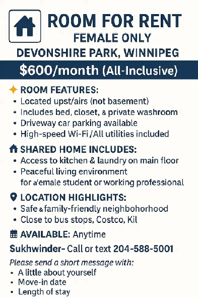 Room For Rent Image# 3