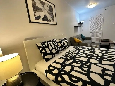 Modern, Renovated & Luminous Studio  office den, 1 Min Concordia Image# 1