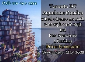 Aqualuna Condo (2 B   Den   2.5 bath, 1367sqft) ONLY $1,880,000. Image# 1