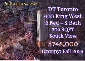 400 King West | Prime Downtown Condo | 2 Bed 2 Bath | $748k Image# 1