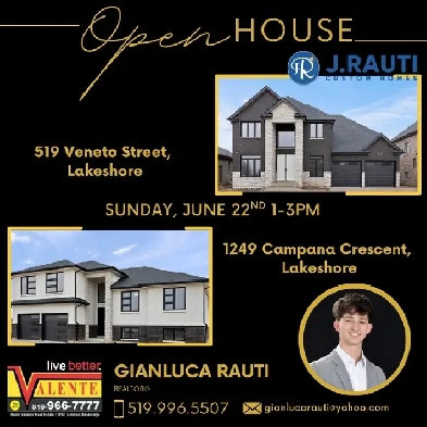 OPEN HOUSE Sun Jun 22 1-3 at 1249 Campana Cres., Lakeshore ON Image# 1