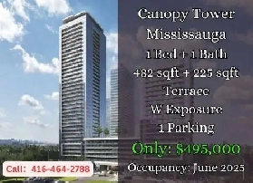 ️ Canopy Tower | 1 Bed   225 sqft terrace | $495K |June 2025 Image# 1