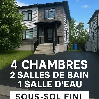 Semi détaché avec sous sol entièrement emménagé Image# 1