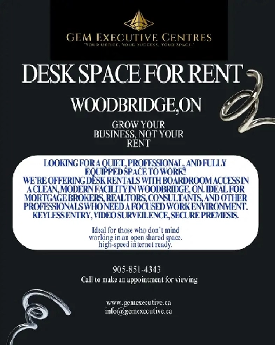 Desk Space for Rent! Image# 1