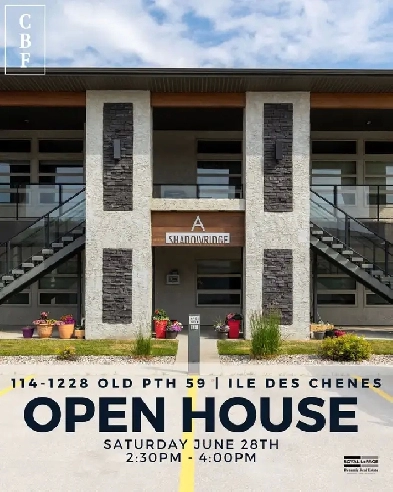 OPEN HOUSE, SAT, JUNE 28, 2:30-4 | 114-1228 Old PTH 59, IDC Image# 3
