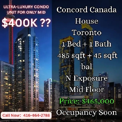 Concord Canada House | 1 Bed | ONLY $465,000! Occupancy Soon! Image# 1
