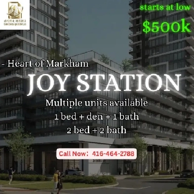 Joy Station Markham Condo Assignments | 1 Den & 2 Bed | $538K Image# 3