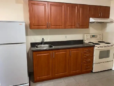 Near SQUARE Very Clean One Bedroom Basement Apartment for Rent Image# 1