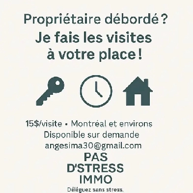 Trop occupé pour faire visiter ton appart ? Je m’en charge ! Image# 1