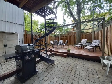 SUPERBE 4 ½ MEUBLÉ AVEC JARDINET ET COUR ARRIÈRE – LE PLATEAU Image# 1