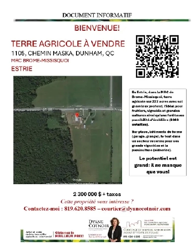 Terre/bâtiments, culture et poss. d'érablière 9000 entailles Image# 1