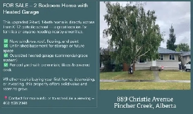 Pincher Creek House For Sale Image# 1