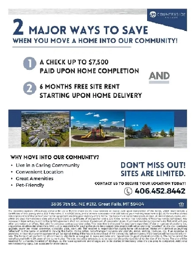 Great Falls, Montana Mobile Home Lots For Rent Image# 5