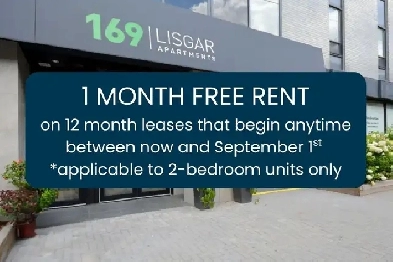Modern 2-Bedroom Apartment for Rent – Downtown Ottawa 169 Lisgar Image# 1
