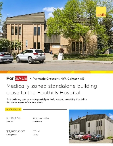 Foothills Medical Corridor – Standalone Asset for Lease/Sale Image# 2
