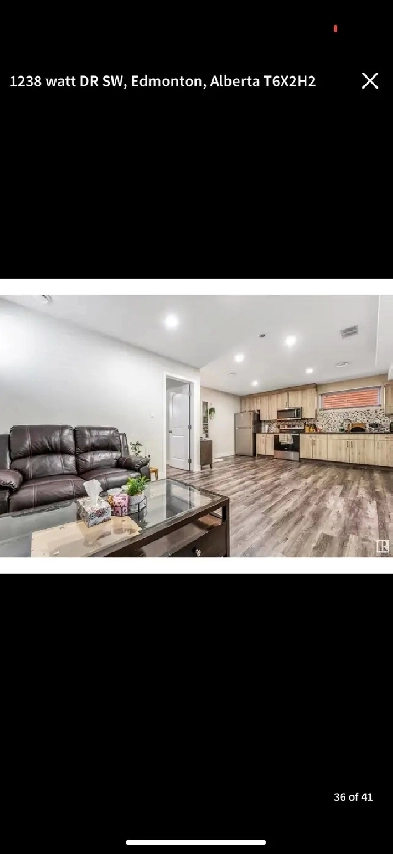 2 bedroom 2 bathroom Basement for rent Image# 1