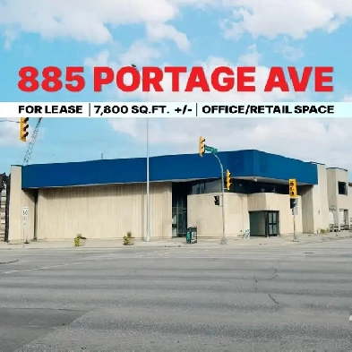 Building for Lease Rent 885 Portage Ave - Retail Office Space Image# 2