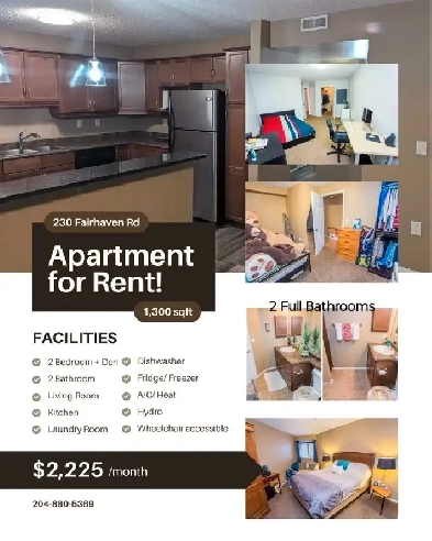 Lindenwoods 2 Bdrm Den, 2 Bath, Utilities included: Aug.1 Image# 4