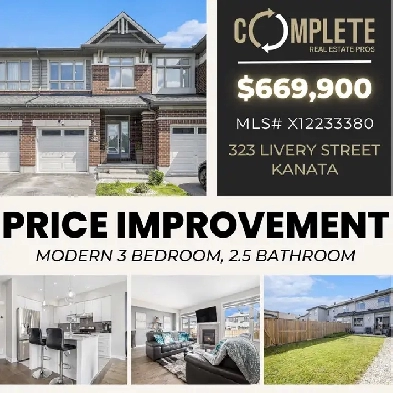 NEW PRICE! Modern 3 Bed, 2.5 Bath townhome in Stittsville Image# 6
