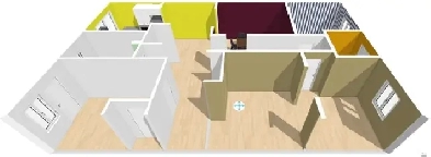 Superbe 6 et demi – 4 chambres RÉNOVÉ à 6 min du Métro St-Michel Image# 2