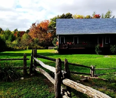St-Sauveur, grand 41/2, avec garage, dans boisé près du village Image# 3