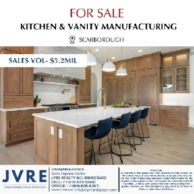 KITCHEN MANUFACTURING BUSINESS FOR SALE Image# 1