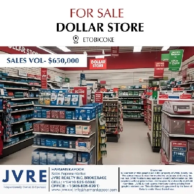DOLLAR STORE FOR SALE – ETOBICOKE Image# 1