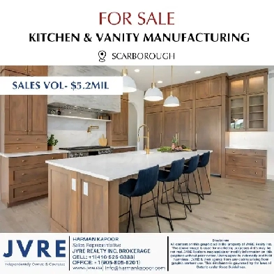 Kitchen & Vanity Manufacturing Business – GTA Image# 1