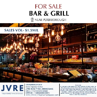 Franchise Bar & Grill – For Sale | Near Peterborough Image# 1