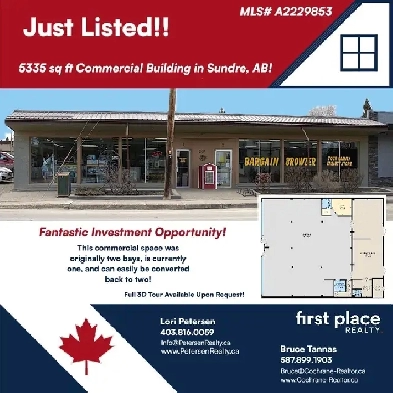 Commercial Building for Sale in Sundre Alberta Image# 1
