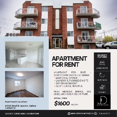 Appartement situé dans le centre-ville de Sainte-Catherine Image# 1