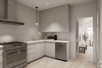 Superbe 4 ½ entièrement rénové à louer, quartier Montcalm QC Image# 2