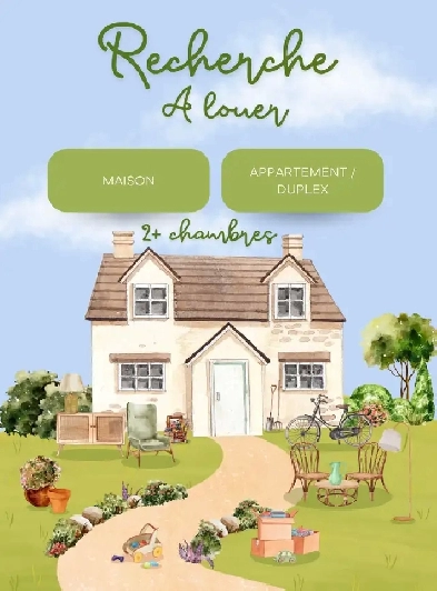 recherche maison à louer 2    chambres Image# 1