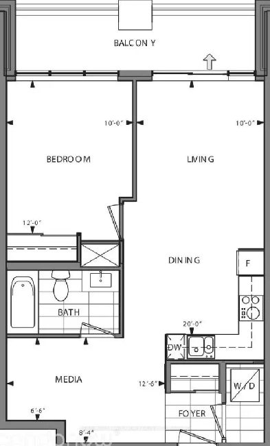 1 BED   DEN | DOWNTOWN MARKHAM | CONDO LEASE Image# 4