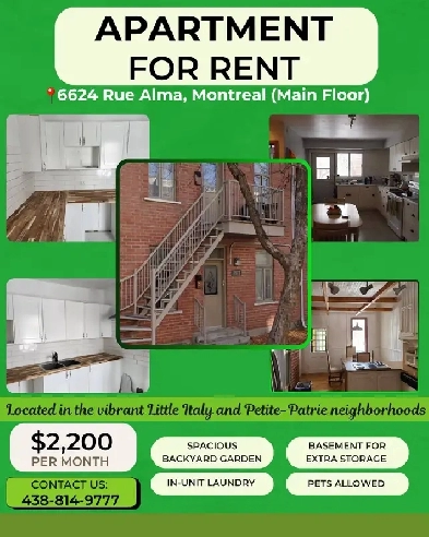 FOR RENT: 6624 Rue Alma, Montreal (Main Floor) Image# 3
