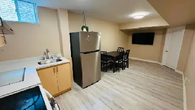 Furnished Basement Apartment for Rent in Ancaster, Hamilton Image# 1