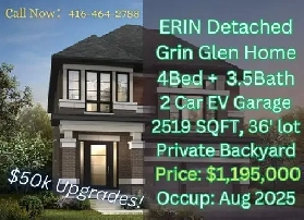 Erin Glen Upgraded Detached Home – Only $1.195M! Image# 1