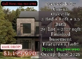 $100K Price Drop! Oakville Townhouse | 3 Bed   Loft | 2707 SQFT Image# 1