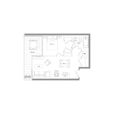 Concord Canada House | 1 Bed   Balcony | Mid-Floor | $499,990 Image# 1