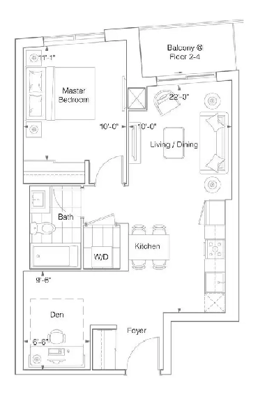 ✨ Canopy Tower | 1 Den   Balcony  | $549K | June 2025 Image# 1