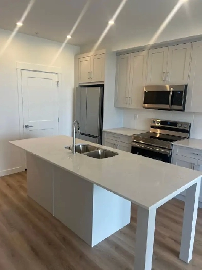 Modern 2 Bed Condo Seton Calgary | Pond View Image# 10
