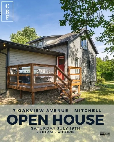 OPEN HOUSE SATURDAY JULY 19 @ 2 - 4 PM | 7 Oakview Ave, Mitchell Image# 3