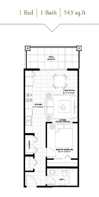 1 bedroom air conditioned apartment Image# 4