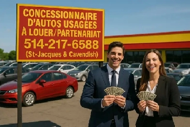 CONCESSIONNAIRE D'AUTOS USAGEES À LOUER/ PARTENARIAT514-217-6588 Image# 1