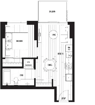 1-bed Condo for Rent - King George Hub, Surrey City Central Image# 2