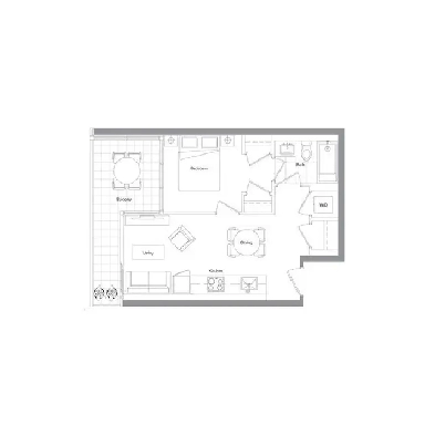 Concord Canada House | 1 Bed   Balcony | Mid-Floor | $499,990 Image# 1