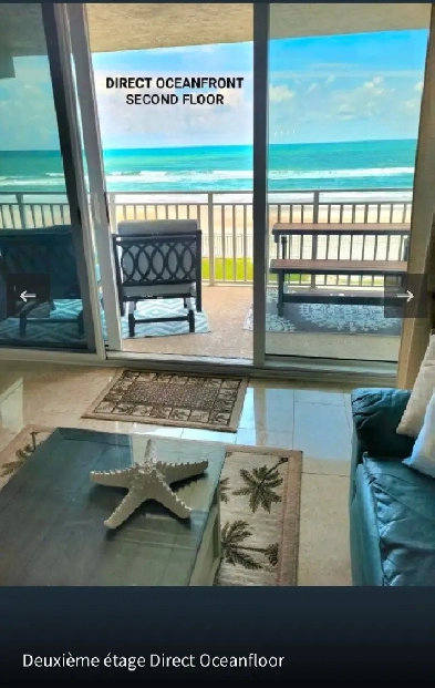 Vacance Floride Bord de mer Condo 2/2 Spécial 15 août au 30 sept Image# 1