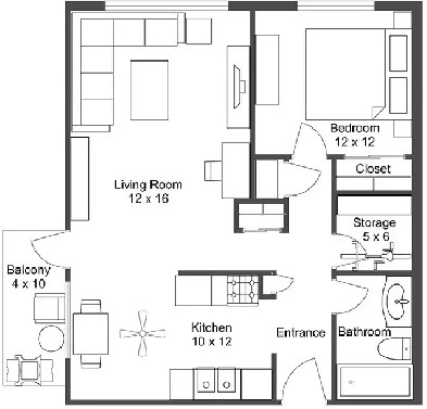 Cat friendly 1-bedroom suite for rent Image# 3