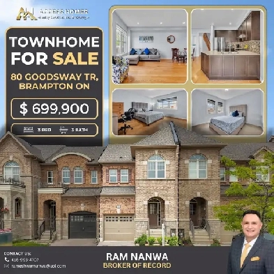 FOR SALE: 80 Goodsway Tr, Brampton ON Image# 1